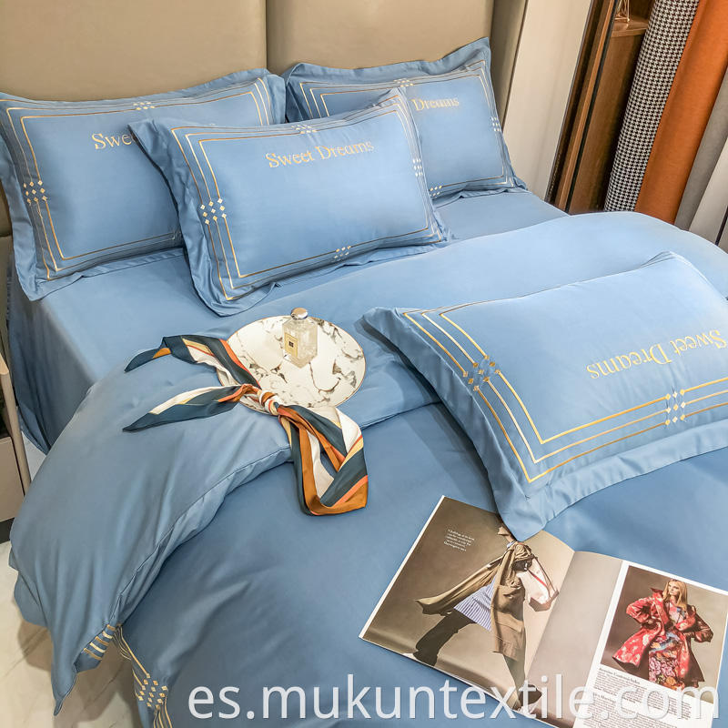 Cotton embroidery bedding set 